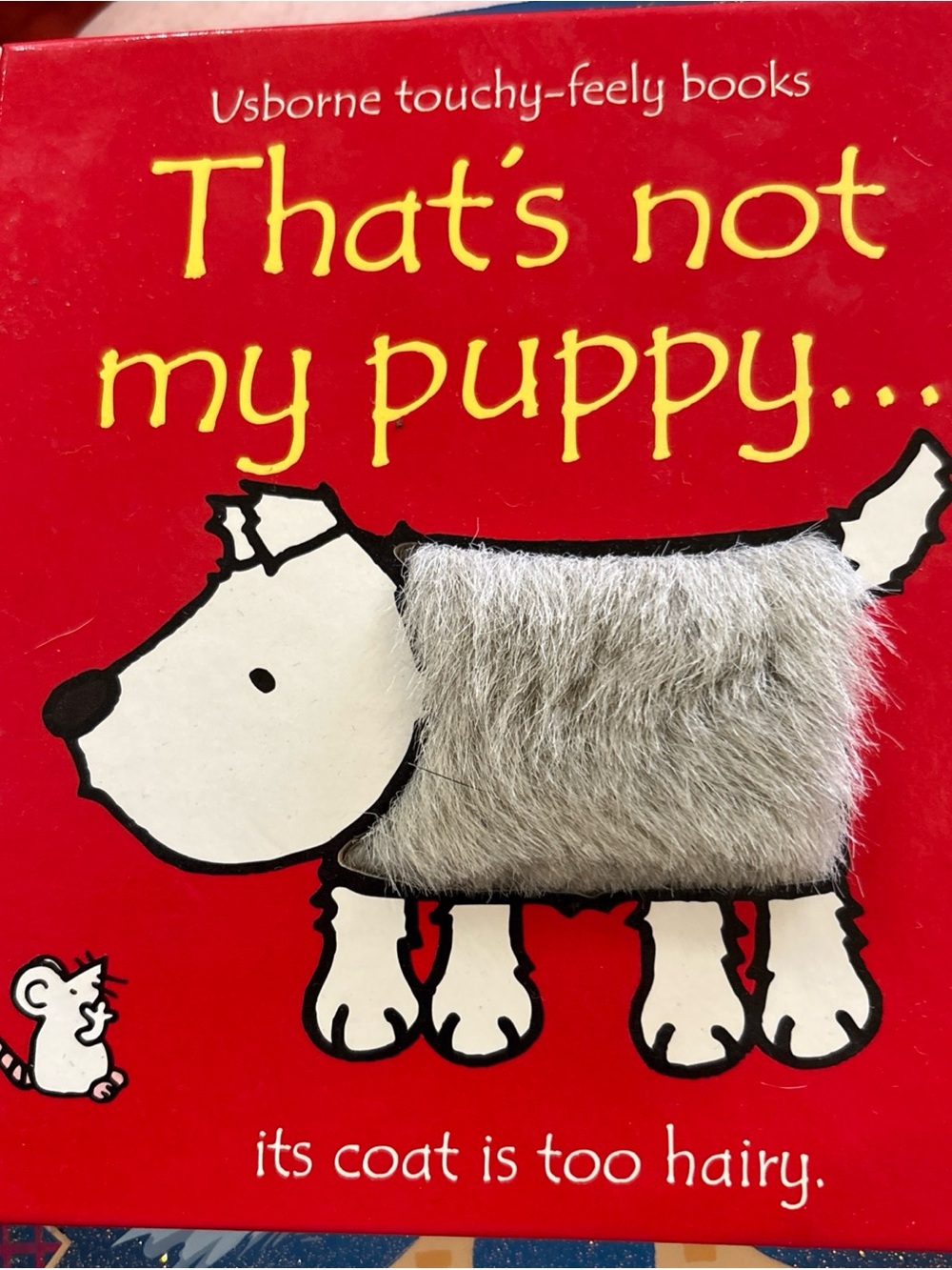 Usborne That's Not My Puppy Touch-and-Feel Book - Red and Gray